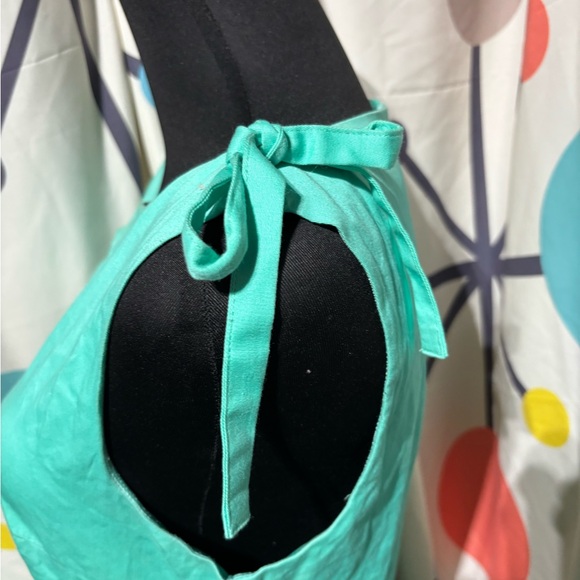 Retro Green housewife / swing dress 
size medium - Picture 3 of 7